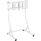 Thermaltake Soporte triple para monitores Snow, para cockpit de simulador de carreras GR500, Soporte de monitor blanco