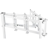 Thermaltake Soporte triple para monitores Snow, para cockpit de simulador de carreras GR500, Soporte de monitor blanco