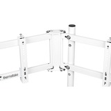 Thermaltake Soporte triple para monitores Snow, para cockpit de simulador de carreras GR500, Soporte de monitor blanco