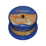 Verbatim DVD-R Matt Silver 4,7 GB 50 pieza(s), DVDs vírgenes DVD-R, 120 mm, Eje, 50 pieza(s), 4,7 GB