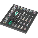 Wera Inserto de espuma 8000 C Zyklop 1/2" carraca juego 1, 31 piezas, Kit de herramientas negro/Gris