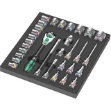 Wera Inserto de espuma 8000 C Zyklop 1/2" carraca juego 1, 31 piezas, Kit de herramientas negro/Gris
