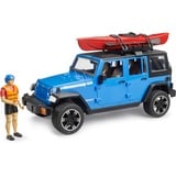 bruder Jeep Wrangler Rubicon Unlimited con kayak y figura, Automóvil de construcción 