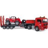 bruder MAN TGA plataforma baja con manipulador telescópico Manitou MLT 633, Automóvil de construcción 