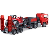 bruder MAN TGA plataforma baja con manipulador telescópico Manitou MLT 633, Automóvil de construcción 