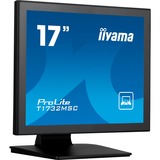 iiyama ProLite pantalla para PC 43,2 cm (17") 1280 x 1024 Pixeles SXGA LED Pantalla táctil Mesa Negro, Monitor LED negro, 43,2 cm (17"), 1280 x 1024 Pixeles, SXGA, LED, 5 ms, Negro