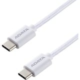 ADATA CACC-100PN-WH cable USB USB 2.0 1 m USB C Blanco blanco, 1 m, USB C, USB C, USB 2.0, Blanco