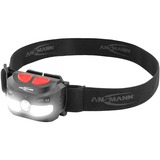 Ansmann Linterna frontal HD250RS, Luz de LED negro