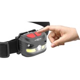Ansmann Linterna frontal HD250RS, Luz de LED negro