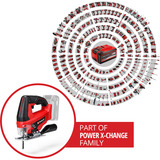 EINHELL Sierra de calar a batería Power X-Change TC-JS 18 Li-Solo, 18Volt rojo/Negro