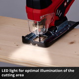 EINHELL Sierra de calar a batería Power X-Change TC-JS 18 Li-Solo, 18Volt rojo/Negro