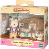 EPOCH Sylvanian Families - Set de baño hermano conejo de chocolate, Juegos de construcción 