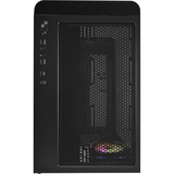 FSP M580-BA bk, Cajas de torre negro, Midi Tower, PC, Negro, ATX, micro ATX, Mini-ITX, Vidrio, SPCC, Juego
