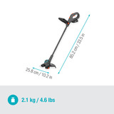 GARDENA EasyTrim 25/18V P4A, 14704-20, Cortabordes gris/Turquesa