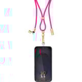 Intenso Cell Phone Charging Lanyard 7991004, Cable rosa neón