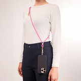 Intenso Cell Phone Charging Lanyard 7991004, Cable rosa neón