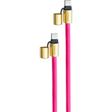 Intenso Cordón para teléfono móvil y cable de carga/datos rosa neón