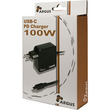 Inter-Tech Cargador Argus PD-2100, cargador USB-C negro