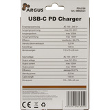 Inter-Tech Cargador Argus PD-2100, cargador USB-C negro