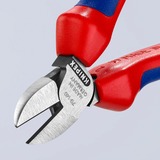 KNIPEX 70 02 140 Alicates de corte diagonal alicate rojo/Azul, Alicates de corte diagonal, Acero cromo vanadio, De plástico, Azul/Rojo, 14 cm, 150 g