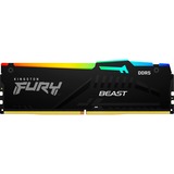 Kingston FURY FURY Beast 32GB 6400MT/s DDR5 CL32 DIMM RGB EXPO, Memoria RAM negro, 32 GB, 1 x 32 GB, DDR5, 288-pin DIMM, Negro