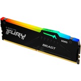 Kingston FURY FURY Beast 32GB 6400MT/s DDR5 CL32 DIMM RGB EXPO, Memoria RAM negro, 32 GB, 1 x 32 GB, DDR5, 288-pin DIMM, Negro