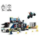 LEGO Laboratorio de Criminología Móvil de la Policía, Juegos de construcción Juego de construcción, 7 año(s), Plástico, 674 pieza(s), 1,07 kg