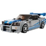 LEGO Speed Champions Nissan Skyline GT-R (R34) de 2 Fast 2 Furious, Juegos de construcción Juego de construcción, 9 año(s), Plástico, 319 pieza(s), 349 g