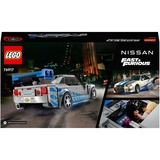 LEGO Speed Champions Nissan Skyline GT-R (R34) de 2 Fast 2 Furious, Juegos de construcción Juego de construcción, 9 año(s), Plástico, 319 pieza(s), 349 g