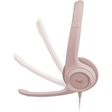 Logitech H390 Auriculares y Cascos, Auriculares con micrófono rosa neón, Alámbrico, 20 - 20000 Hz, Oficina/Centro de llamadas, 197 g, Auriculares, Rosa
