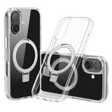 Nevox StyleShell SHOCKFlex con función de soporte, Funda para teléfono móvil transparente