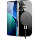 Nevox StyleShell SHOCKFlex con función de soporte, Funda para teléfono móvil transparente