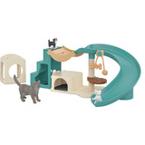 Schleich Diversión de juego en la granja para gatos, Muñecos 