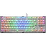 Sharkoon Crystal Shark, Teclado para gaming blanco