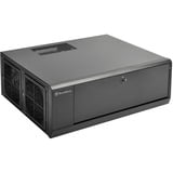 SilverStone GD10 HTPC Negro, Caja HTPC negro, HTPC, PC, Negro, ATX, CEB, uATX, Aluminio, Plástico, Acero, Lado