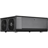 SilverStone GD10 HTPC Negro, Caja HTPC negro, HTPC, PC, Negro, ATX, CEB, uATX, Aluminio, Plástico, Acero, Lado