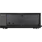 SilverStone GD10 HTPC Negro, Caja HTPC negro, HTPC, PC, Negro, ATX, CEB, uATX, Aluminio, Plástico, Acero, Lado