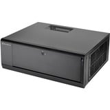 SilverStone GD10 HTPC Negro, Caja HTPC negro, HTPC, PC, Negro, ATX, CEB, uATX, Aluminio, Plástico, Acero, Lado