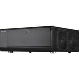 SilverStone GD10 HTPC Negro, Caja HTPC negro, HTPC, PC, Negro, ATX, CEB, uATX, Aluminio, Plástico, Acero, Lado