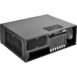 SilverStone GD10 HTPC Negro, Caja HTPC negro, HTPC, PC, Negro, ATX, CEB, uATX, Aluminio, Plástico, Acero, Lado