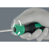 Wera Kraftform Kompakt 20 RA-R con bolsa, Conjuntos de bits negro/Verde