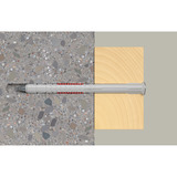 fischer Taco de vástago largo DuoXpand 8x100 T, Pasador gris claro/Rojo