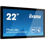 iiyama ProLite TF2234MC-B7AGB pantalla para PC 54,6 cm (21.5") 1920 x 1080 Pixeles Full HD LED Pantalla táctil Multi-usuario Negro, Pantalla de gran formato negro, 54,6 cm (21.5"), 1920 x 1080 Pixeles, Full HD, LED, 8 ms, Negro