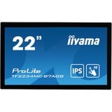 iiyama ProLite TF2234MC-B7AGB pantalla para PC 54,6 cm (21.5") 1920 x 1080 Pixeles Full HD LED Pantalla táctil Multi-usuario Negro, Pantalla de gran formato negro, 54,6 cm (21.5"), 1920 x 1080 Pixeles, Full HD, LED, 8 ms, Negro