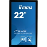 iiyama ProLite TF2234MC-B7AGB pantalla para PC 54,6 cm (21.5") 1920 x 1080 Pixeles Full HD LED Pantalla táctil Multi-usuario Negro, Pantalla de gran formato negro, 54,6 cm (21.5"), 1920 x 1080 Pixeles, Full HD, LED, 8 ms, Negro