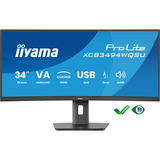iiyama ProLite XCB3494WQSU-B1 pantalla para PC 86,4 cm (34") 3440 x 1440 Pixeles UltraWide Quad HD LED Negro, Monitor LED negro (mate), 86,4 cm (34"), 3440 x 1440 Pixeles, UltraWide Quad HD, LED, 0,4 ms, Negro