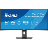 iiyama XCB3494WQSU-B1, Monitor LED negro (mate)