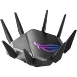 ASUS GT-AXE11000 router inalámbrico Gigabit Ethernet Tribanda (2.4 GHz / 5 GHz / 6 GHz) Negro Wi-Fi 6 (802.11ax), Tribanda (2.4 GHz / 5 GHz / 6 GHz), Ethernet, Negro, Router de sobremesa