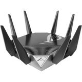 ASUS GT-AXE11000 router inalámbrico Gigabit Ethernet Tribanda (2.4 GHz / 5 GHz / 6 GHz) Negro Wi-Fi 6 (802.11ax), Tribanda (2.4 GHz / 5 GHz / 6 GHz), Ethernet, Negro, Router de sobremesa