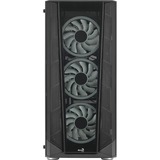 Aerocool PRISMBKV3 Caja PC ATX Negra 4 Ventiladores ARGB Frontal Lateral Cristal Templado, Cajas de torre negro, Midi Tower, PC, Negro, ATX, micro ATX, Mini-ITX, ABS, SPCC, Atrás, Frente